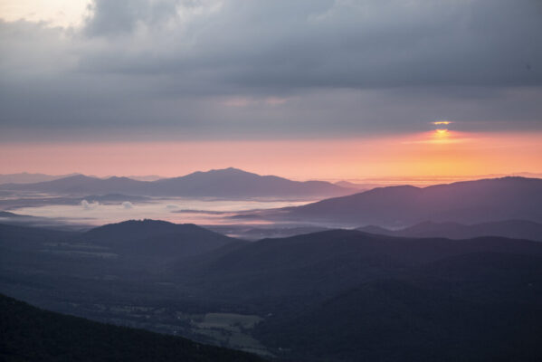 Beautiful Sunset View of Mountains