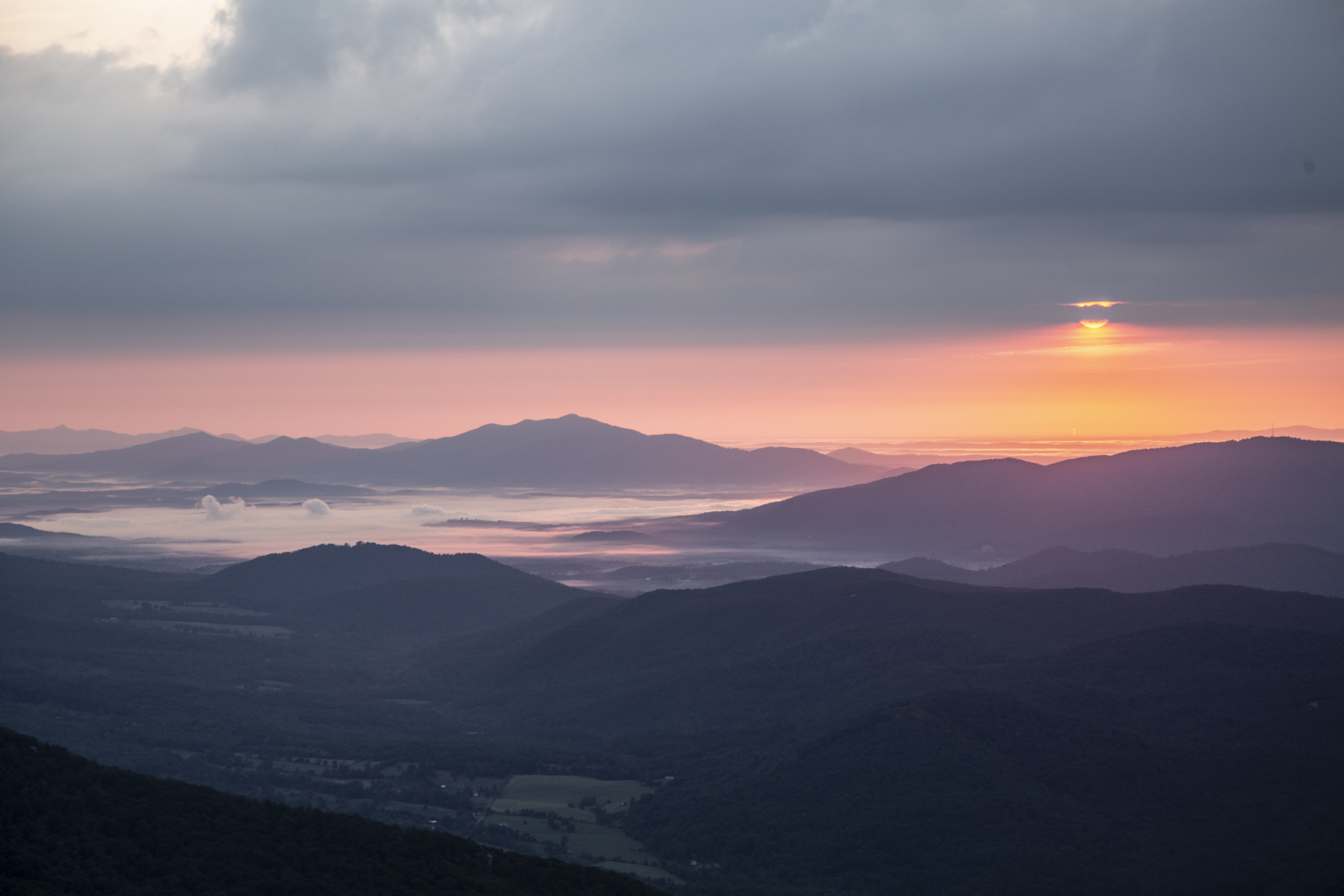 Beautiful Sunset View of Mountains