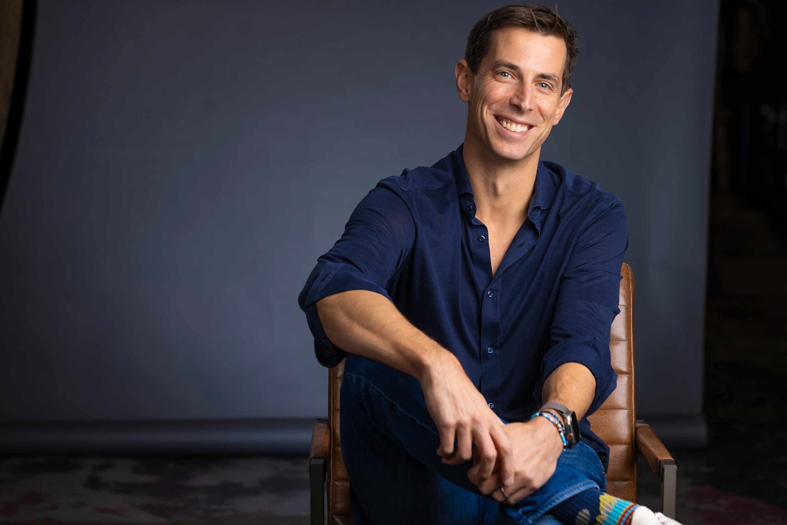 Portrait of Matt Spetzler, founder of Jamen Capital, for a Billboard feature by commercial photographer Brett Winter Lemon.