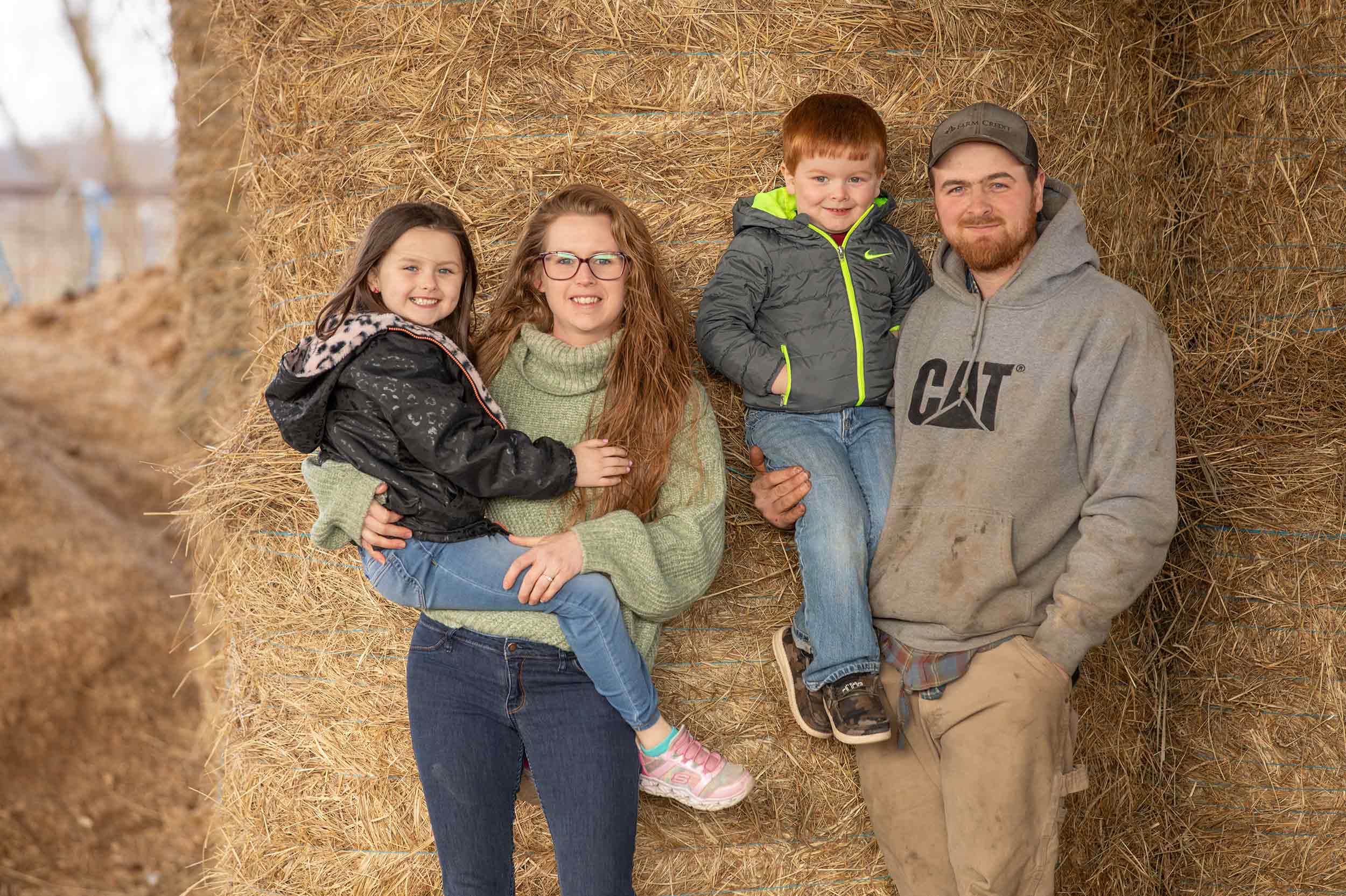 Farmer Focus farm family photographed on their Virginia farm.